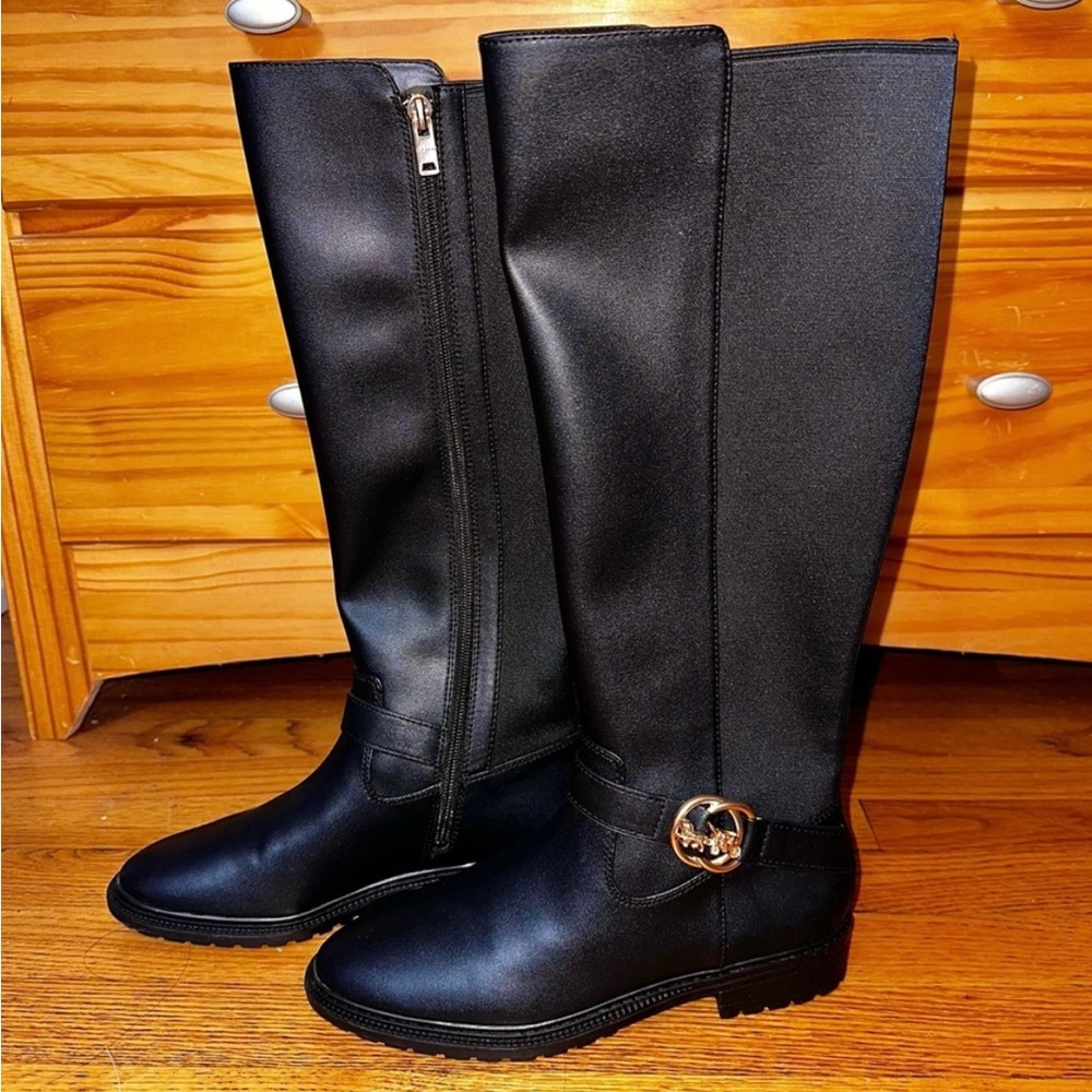 NWOT COACH FARRAH KNEE HIGH BOOTS SIZE 6.5